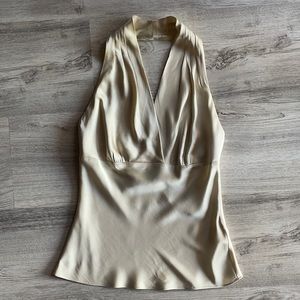 Silk halter blouse